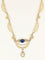 Collier Collier draperie Art Nouveau or jaune saphir perle 58 Facettes 1236.2