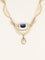 Collier Collier draperie Art Nouveau or jaune saphir perle 58 Facettes 1236.2