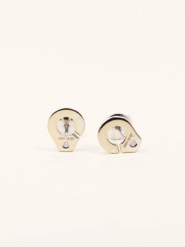 Boucles d'oreilles DINH VAN Boucles d'oreilles menottes R8 or blanc 58 Facettes 1215.9