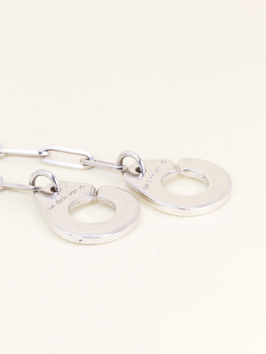 Bracelet DINH VAN Bracelet vintage menottes argent - très grand modèle 58 Facettes 1200.1