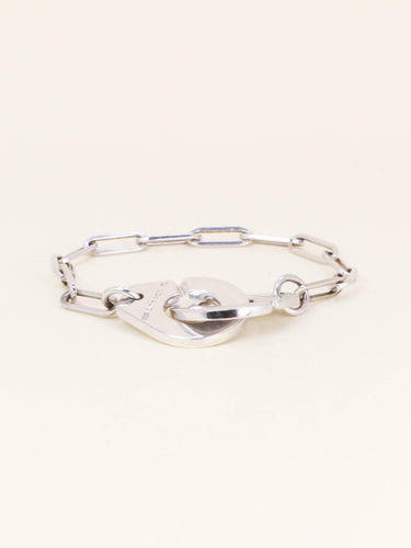 Bracelet DINH VAN Bracelet vintage menottes argent - très grand modèle 58 Facettes 1200.1