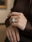 Bague 53 FRED Bague Candy or blanc diamants 58 Facettes 1211.8