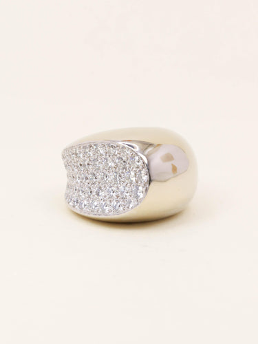 Bague 53 FRED Bague Candy or blanc diamants 58 Facettes 1211.8