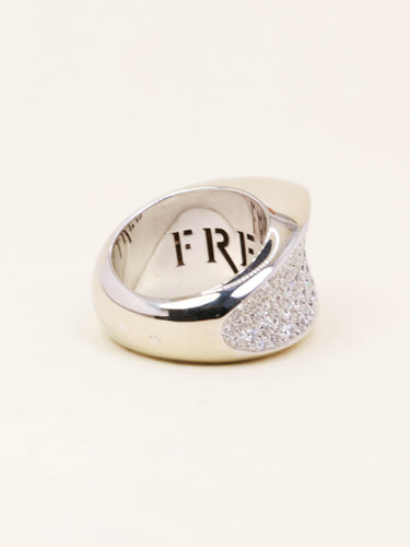 Bague 53 FRED Bague Candy or blanc diamants 58 Facettes 1211.8