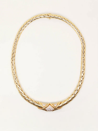 Collier GAY FRERES Collier vintage or torsadé diamants 58 Facettes 1227