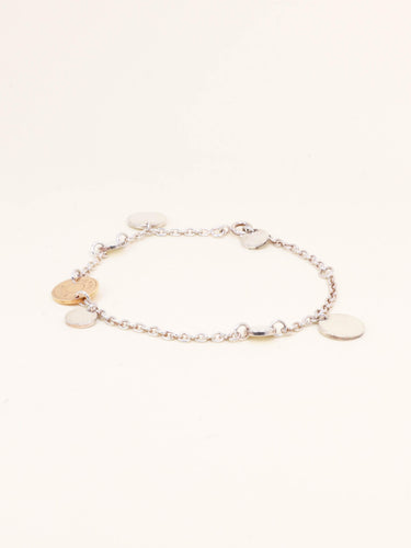 Bracelet HERMES Bracelet Ex-libris argent or rose 58 Facettes 1218.7