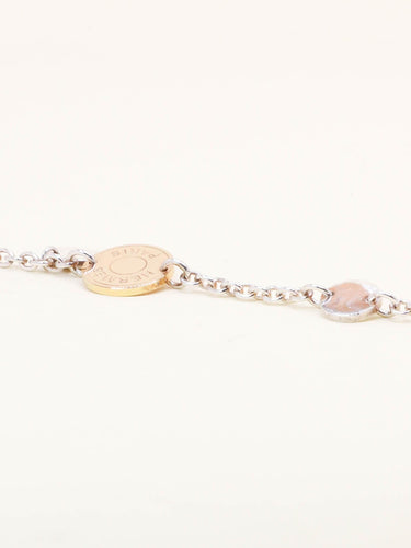 Bracelet HERMES Bracelet Ex-libris argent or rose 58 Facettes 1218.7