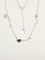 Collier HERMES Sautoir Ex-libris argent or rose 58 Facettes 1218.6