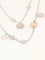 Collier HERMES Sautoir Ex-libris argent or rose 58 Facettes 1218.6