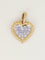 Pendentif Pendentif coeur or jaune diamants 58 Facettes 1200.3