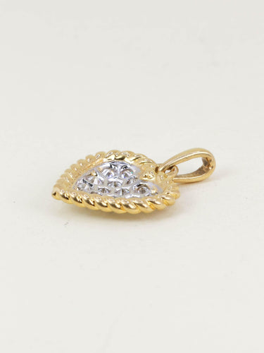 Pendentif Pendentif coeur or jaune diamants 58 Facettes 1200.3