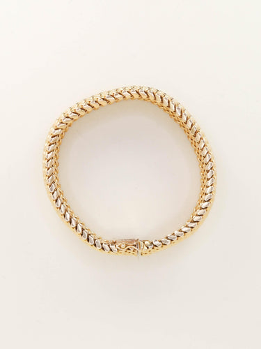 Bracelet UnoAErre Bracelet maille milanaise or jaune 58 Facettes 1254.3