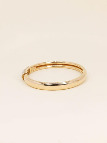Bracelet VAN CLEEF & ARPELS Bracelet jonc Philippine or jaune diamants 58 Facettes 1240