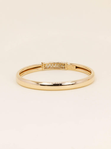 Bracelet VAN CLEEF & ARPELS Bracelet jonc Philippine or jaune diamants 58 Facettes 1240