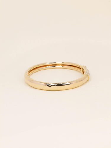 Bracelet VAN CLEEF & ARPELS Bracelet jonc Philippine or jaune diamants 58 Facettes 1240