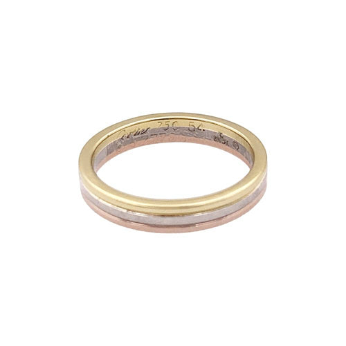 Bague 54 Alliance Cartier "Vendôme Louis Cartier", trois ors. 58 Facettes 35378