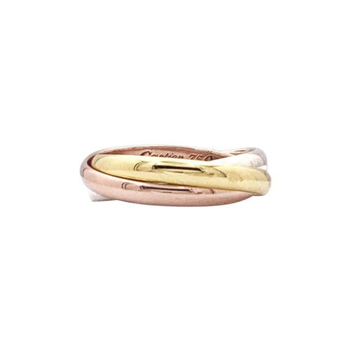 Bague 47 Bague Cartier, "Trinity", trois tons d'or. 58 Facettes 35385