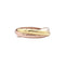 Bague 47 Bague Cartier, "Trinity", trois tons d'or. 58 Facettes 35385