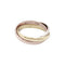 Bague 47 Bague Cartier, "Trinity", trois tons d'or. 58 Facettes 35385