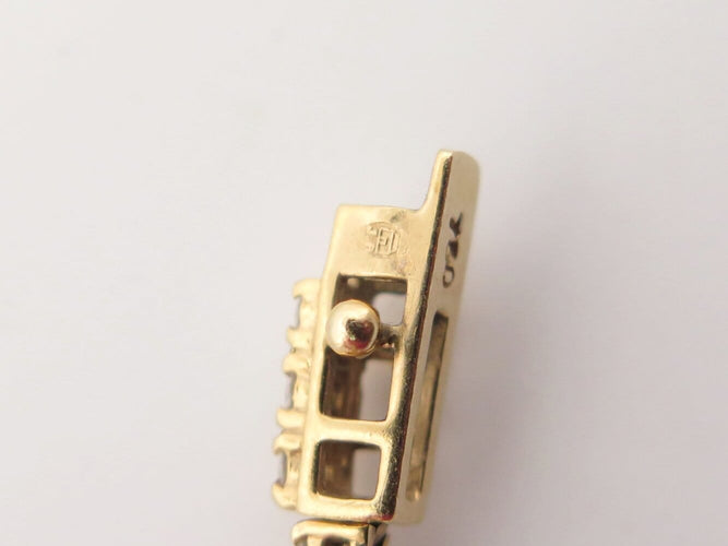 Bracelet bracelet SANS MARQUE maille tennis diamants 0.25ct 17cm or jaune 18k 7g 58 Facettes 273091