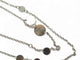 Collier collier HERMES sautoir confettis ex-libris en argent 925 or jaune 58 Facettes 271754