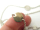 Collier collier HERMES sautoir confettis ex-libris en argent 925 or jaune 58 Facettes 271754