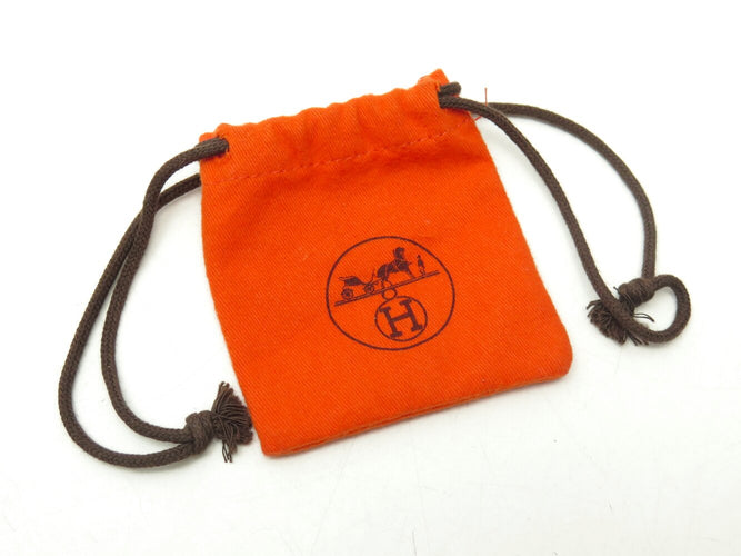 Collier collier HERMES sautoir confettis ex-libris en argent 925 or jaune 58 Facettes 271754