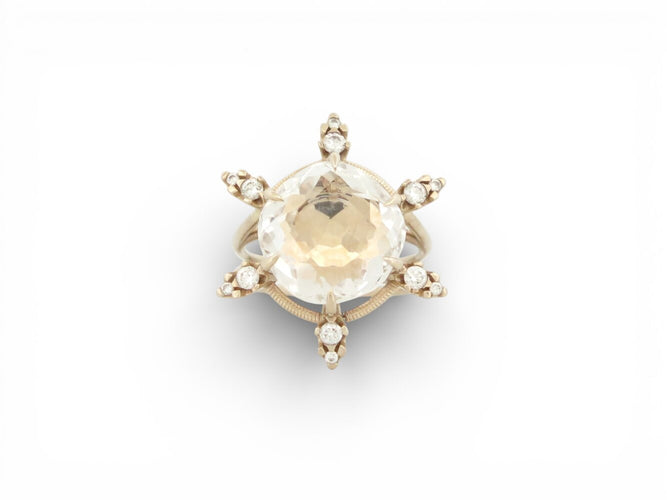 Bague 55 bague H. STERN gravity 21a1q.50 t55 cristal diamant or jaune 18k 58 Facettes 272960