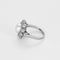 Bague 51 Rare Bague marguerite en platine, perle fine et diamants 58 Facettes GAP1897X2
