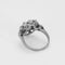 Bague 51 Rare Bague marguerite en platine, perle fine et diamants 58 Facettes GAP1897X2