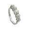 Bague Bague cinq pierres vintage en or blanc 18 ct et diamants 1,85 ct 58 Facettes VI-0004