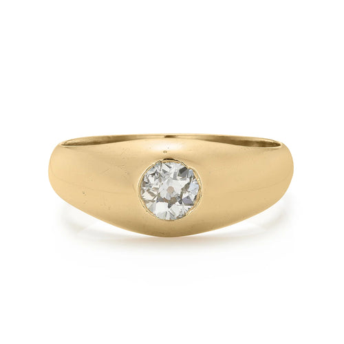 Bague Bague gypsy victorienne en or jaune 18 ct et diamant 0,75 ct 58 Facettes VI-0028