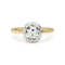 Bague Signature Solitaire - Bague solitaire en or jaune 18k, platine et diamant 1,50 ct 58 Facettes EW-0011
