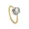 Bague Signature Solitaire - Bague solitaire en or jaune 18k, platine et diamant 1,50 ct 58 Facettes EW-0011