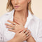 Bague Bague cluster de diamants 1,00 ct en platine 58 Facettes VI-0032