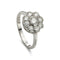 Bague Bague cluster de diamants 1,00 ct en platine 58 Facettes VI-0032