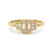 Bague 51 Signature - Bague trois pierres en or jaune 18K et diamants 1,40 ct 58 Facettes EW-0010