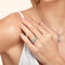 Bague 54 Reimagined - Bague trois pierres en platine et diamants 3,64 ct 58 Facettes EW-0023
