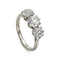 Bague 54 Reimagined - Bague trois pierres en platine et diamants 3,64 ct 58 Facettes EW-0023