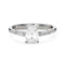 Bague 50 Bague solitaire diamant taille poire en or blanc 18 ct 58 Facettes VI-0014