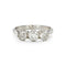 Bague 53.5 Bague victorienne trois pierres en or blanc 18 ct et diamants 1,45 ct 58 Facettes VI-0029
