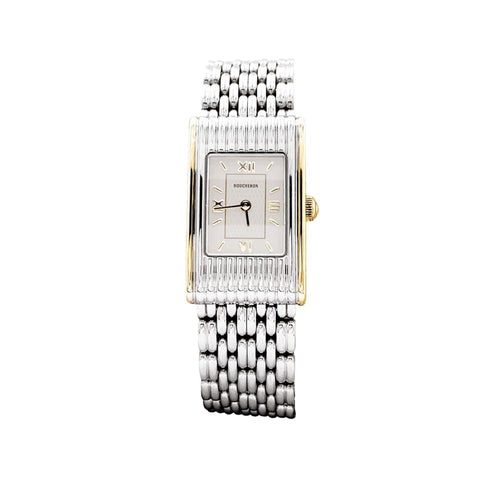 Montre Montre Boucheron, "Reflet", acier et or jaune. 58 Facettes 35354