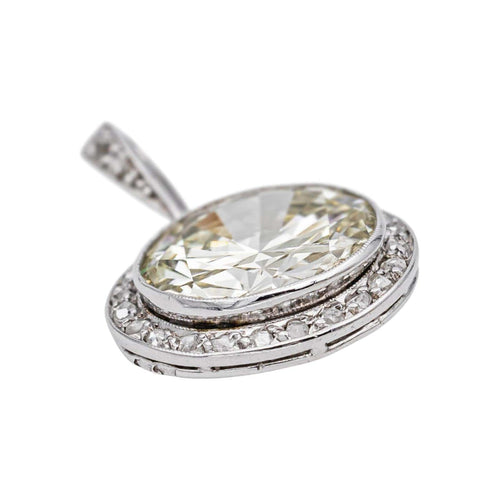 Pendentif Pendentif Solitaire Platine Diamant 58 Facettes 4936103CN