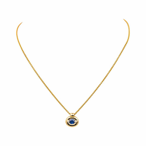 Collier Collier  Or jaune Saphir, Diamant 58 Facettes 5052251RV