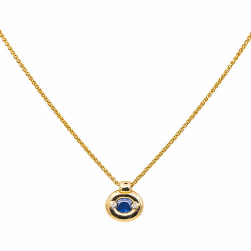 Collier Collier  Or jaune Saphir, Diamant 58 Facettes 5052251RV