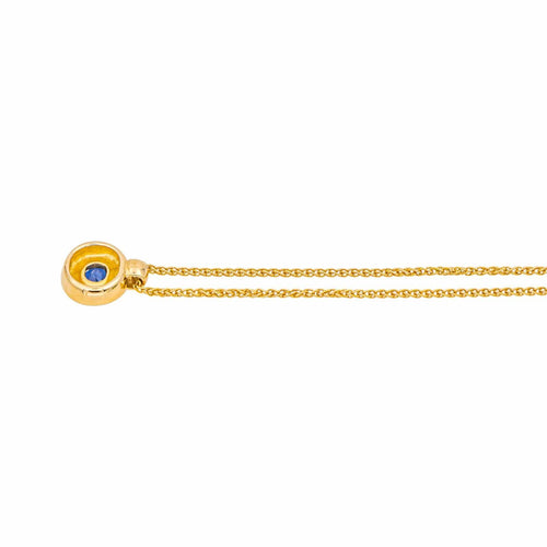 Collier Collier  Or jaune Saphir, Diamant 58 Facettes 5052251RV