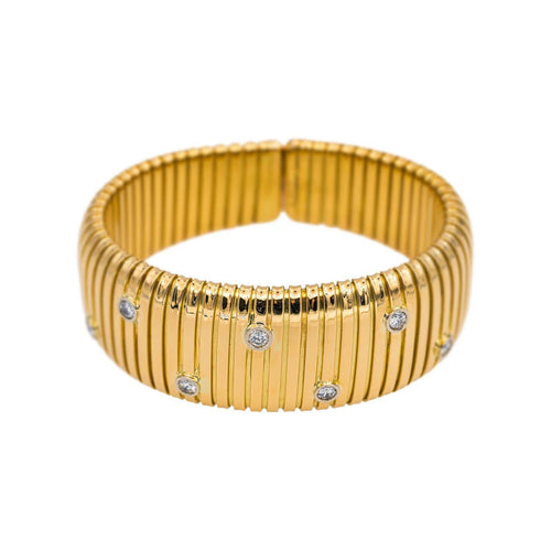 Bracelet Weingrill Bracelet Tubogas  Or jaune Diamant 58 Facettes 4815679CN