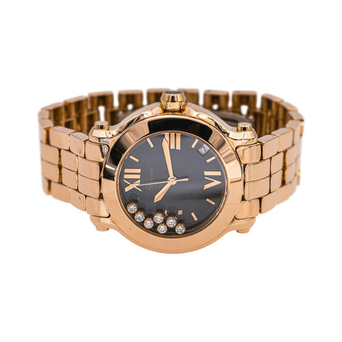 Montre Chopard Montre Happy Sport Or rose Diamant 58 Facettes 5076819RV