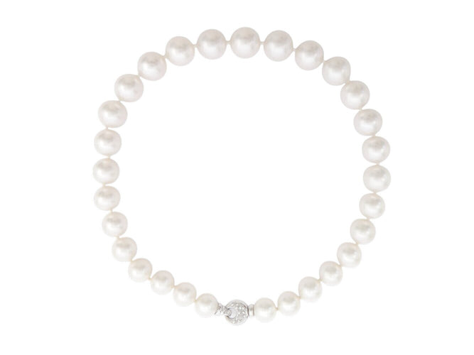 Collier collier de 29 perles des mers du sud & or gris 18k pls 58 Facettes 273028