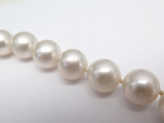 Collier collier de 29 perles des mers du sud & or gris 18k pls 58 Facettes 273028